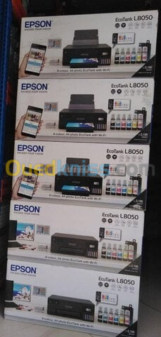 IMPRIMANTE EPSON L8050 ECOTANK WIFI + IMPRESSION SUR CD / DVD / CARTE PVC