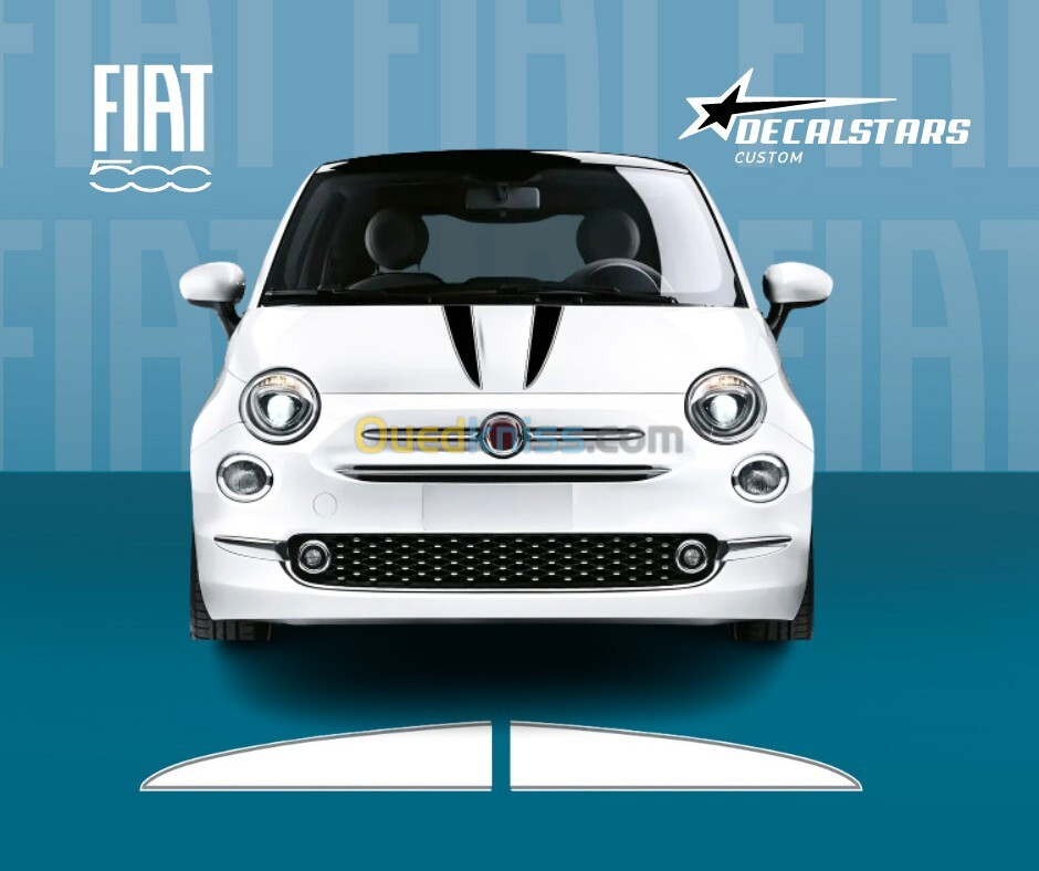 Autocollant deocratif Fiat 500