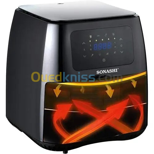 Friteuse air fryer sonashi 8l 