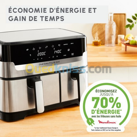 Friteuse air fryer Moulinex double baque 8.3l