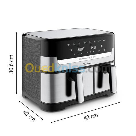 Friteuse air fryer Moulinex double baque 8.3l