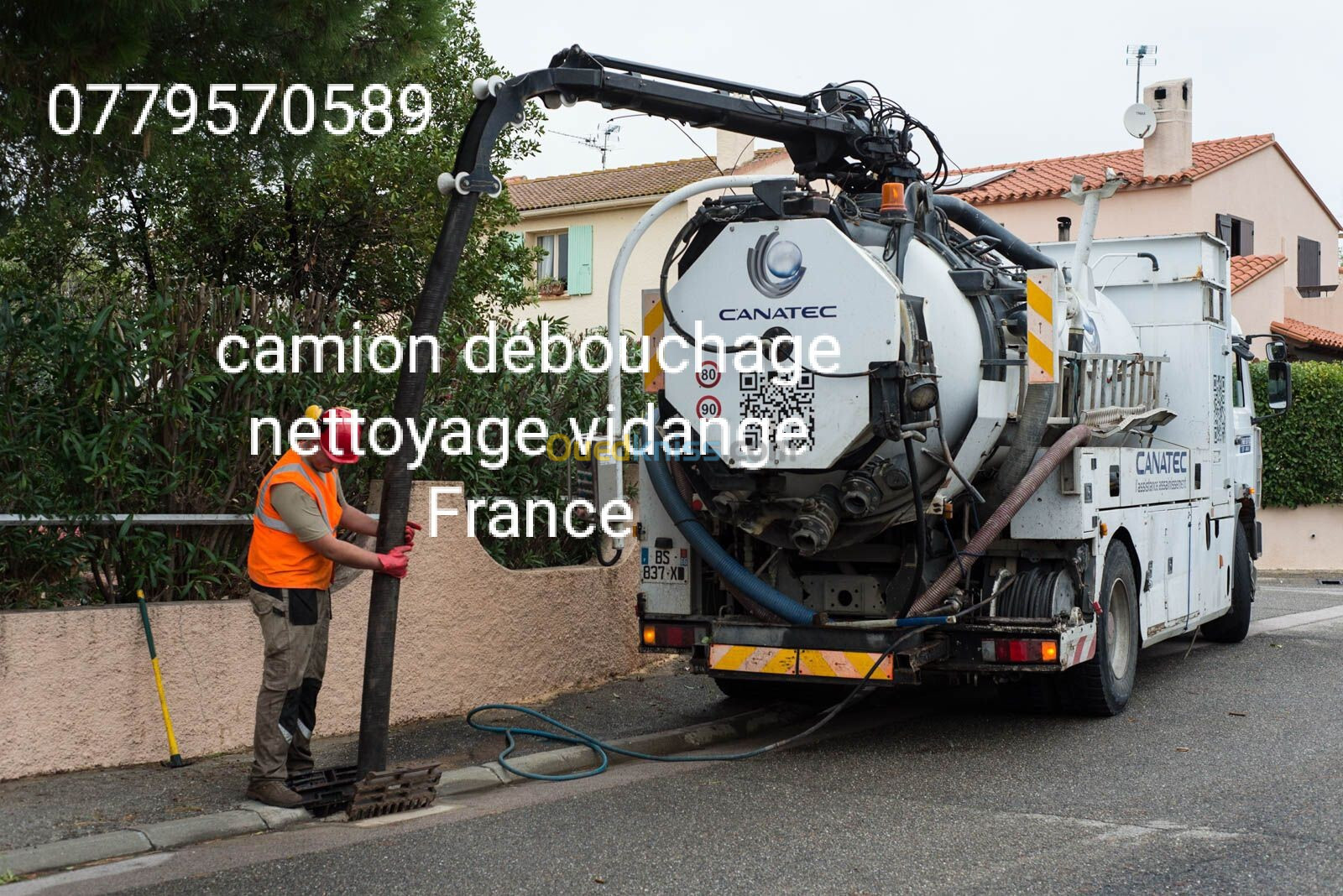 Camion débouchage vidange