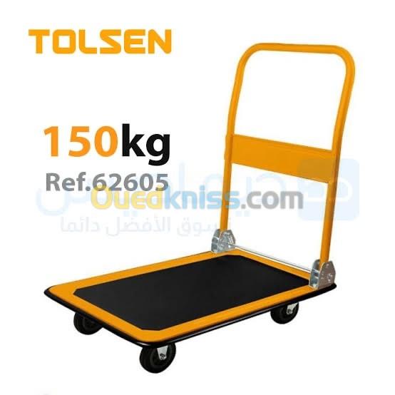 CHARIOT PLIABLE 4 ROUE TOLSEN 150KG 