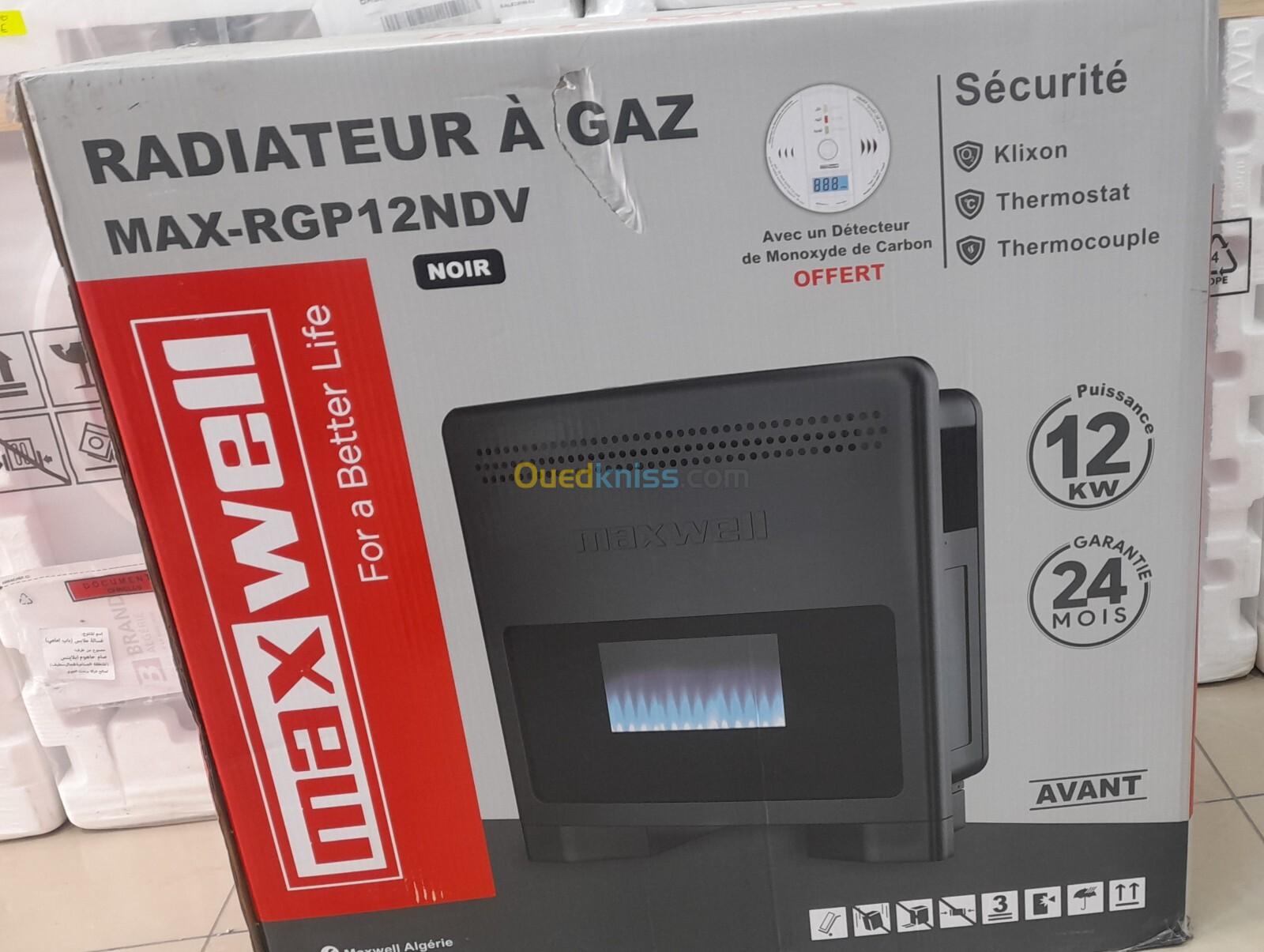 Promotion chauffage maxwell 12kw noir 