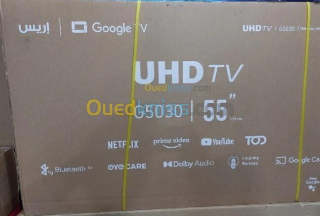 Promotion téléviseur iris 55 pouces 4k ultra HD google tv 