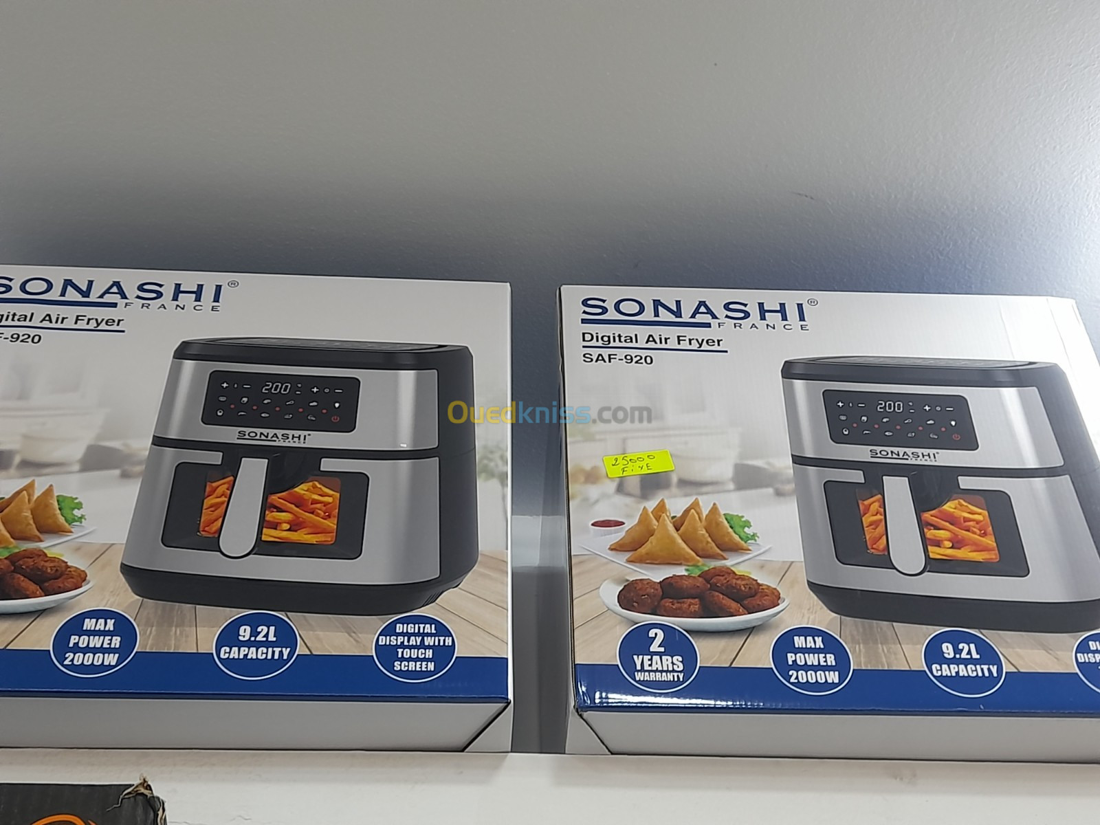Promotion friteuse sonashi air fryer inox 