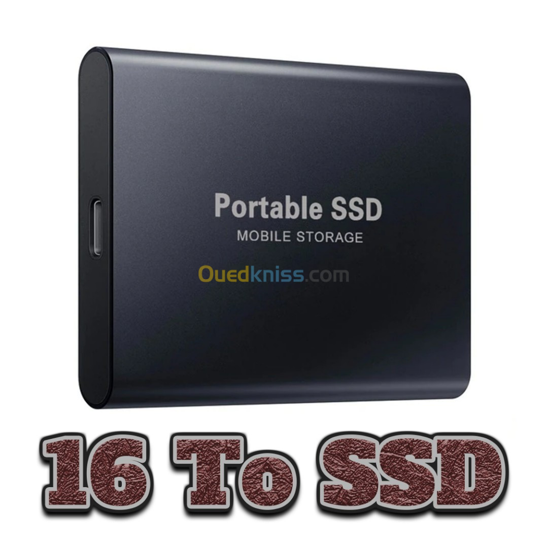 Disque dur externe SSD, disque dur externe 16 To Disque dur externe  portable Disque dur externe