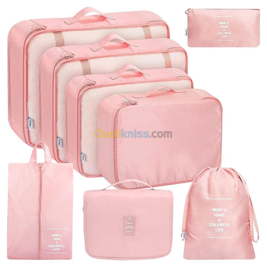 Organisateur Valise 8pcs Sac Rangement et Les Essentiels du Voyage