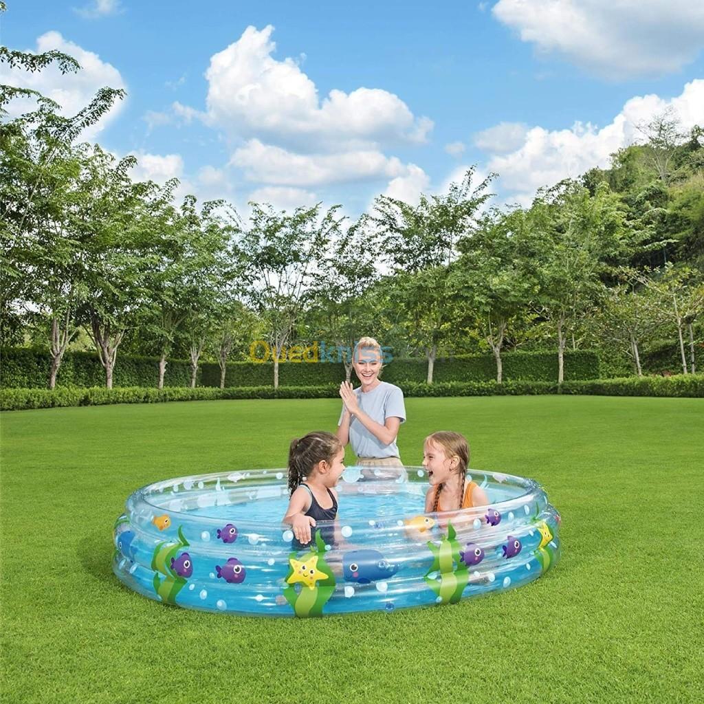 Piscine Gonflable Ronde Transparente Pour Enfants 183 x 33cm Bestway 