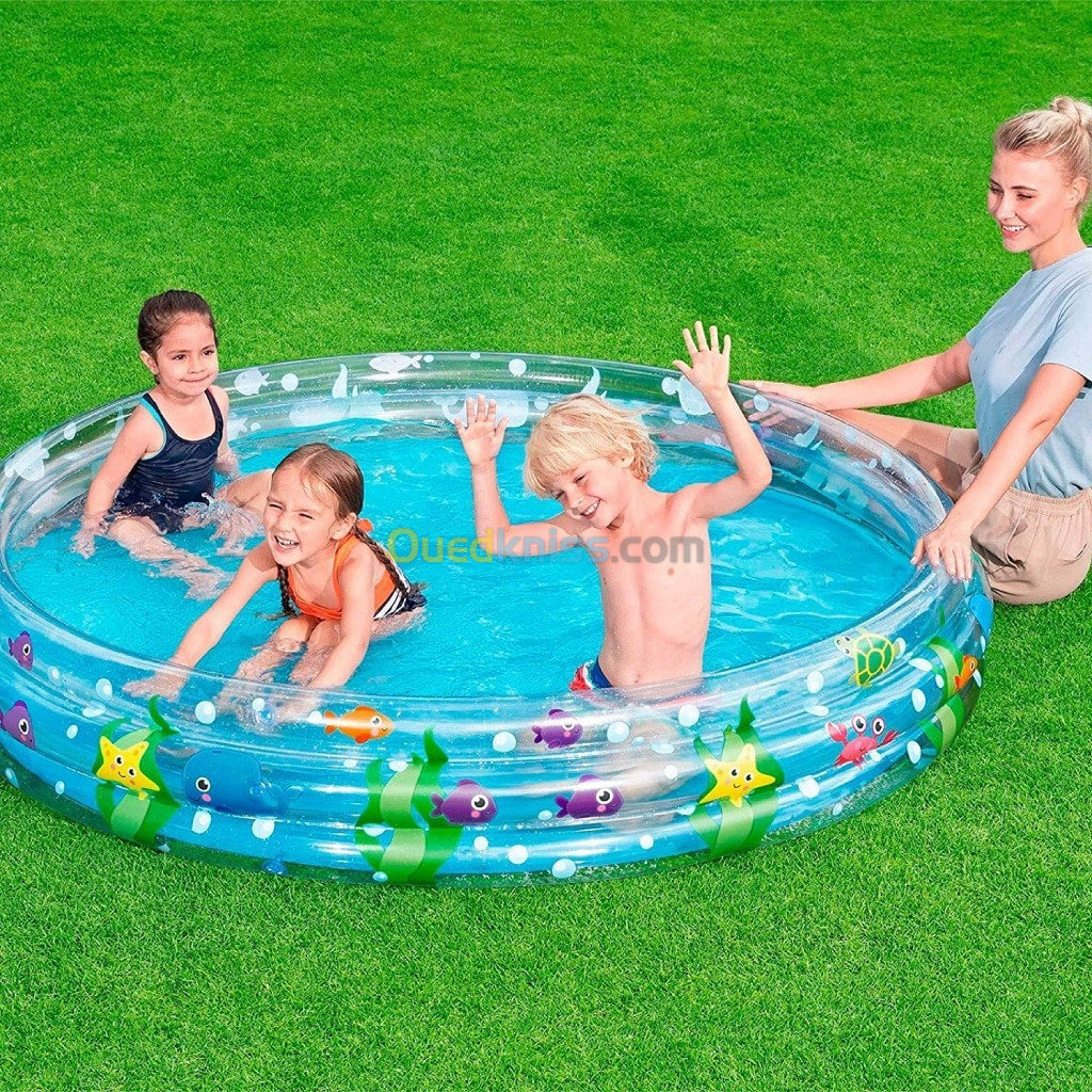 Piscine Gonflable Ronde Transparente Pour Enfants 183 x 33cm Bestway 