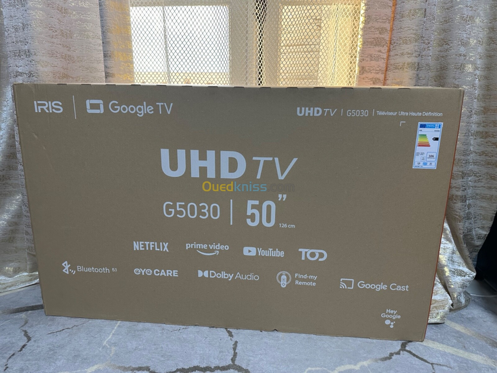 Iris G5030 UHD 50" jamais utilisé 