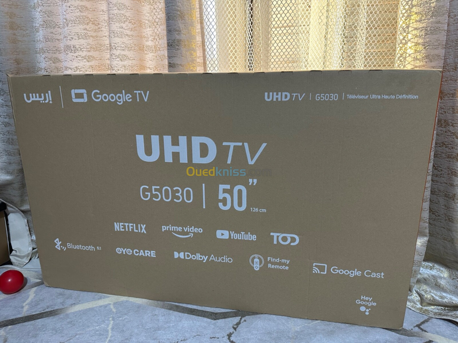 Iris G5030 UHD 50" jamais utilisé 