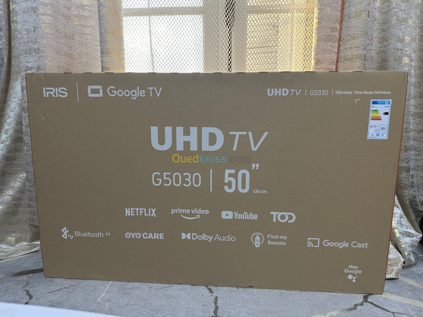 Iris G5030 UHD 50" jamais utilisé 