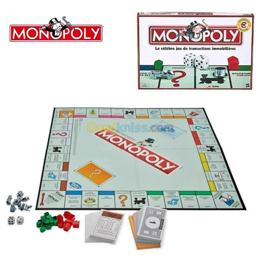 Monopoly Classique en français édition pays du monde - الجزائر الجزائر