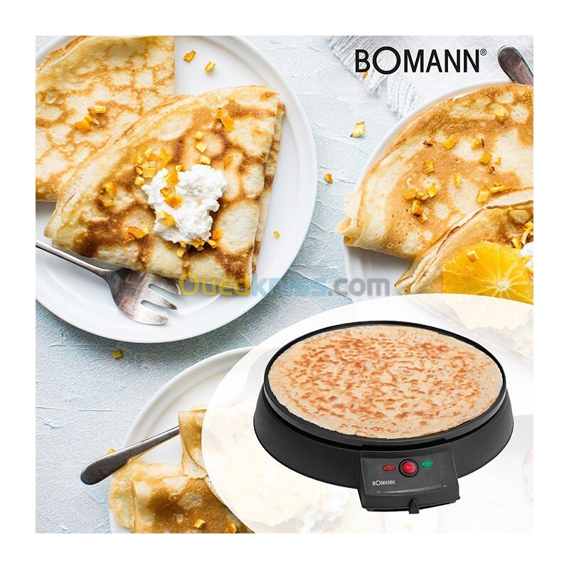 BOMANN Crêpière et Tadjine électrique 29 CM 900w