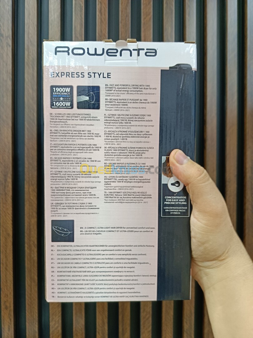 ROWENTA sèche cheuveux EXPRESS STYLE 1600w Compact