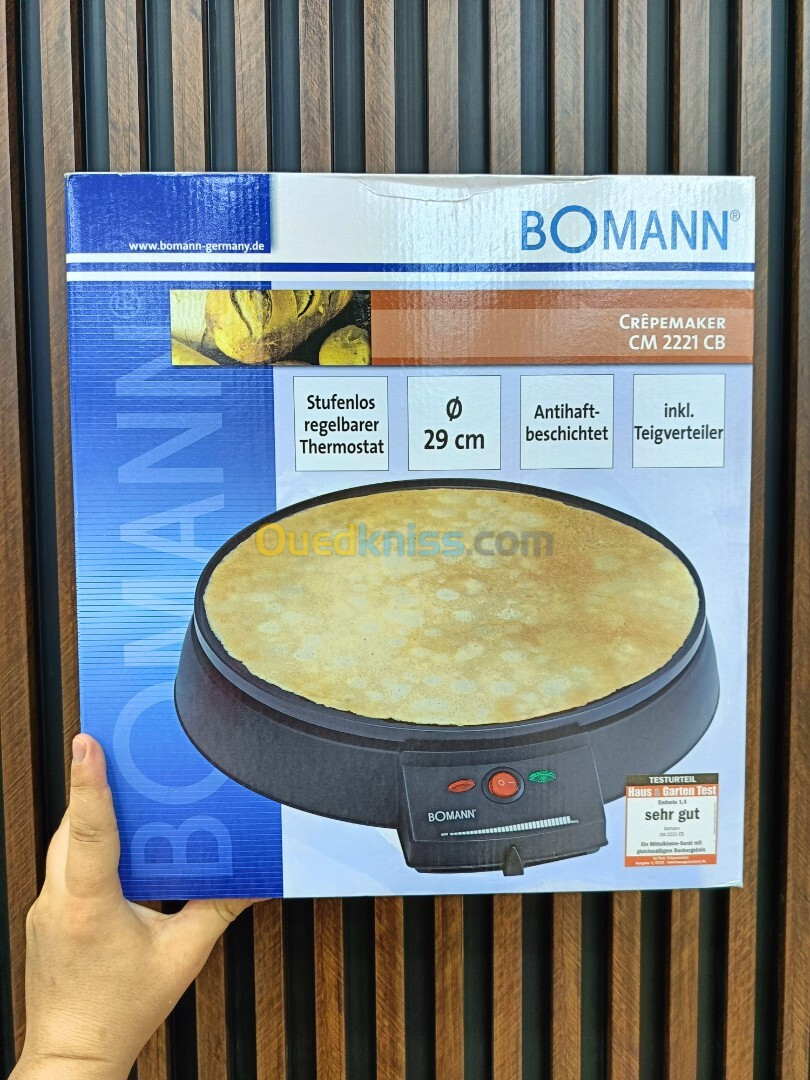 BOMANN Crêpière et Tadjine électrique 29 CM 900w