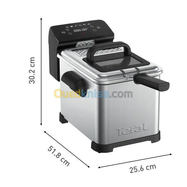 TEFAL Friteuse électrique Family Pro Digital 4L 6 Personnes écran tactile FR507D10