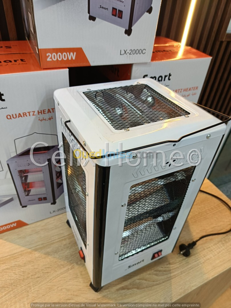 Appareil de Chauffage a quartz 5 faces 2000w