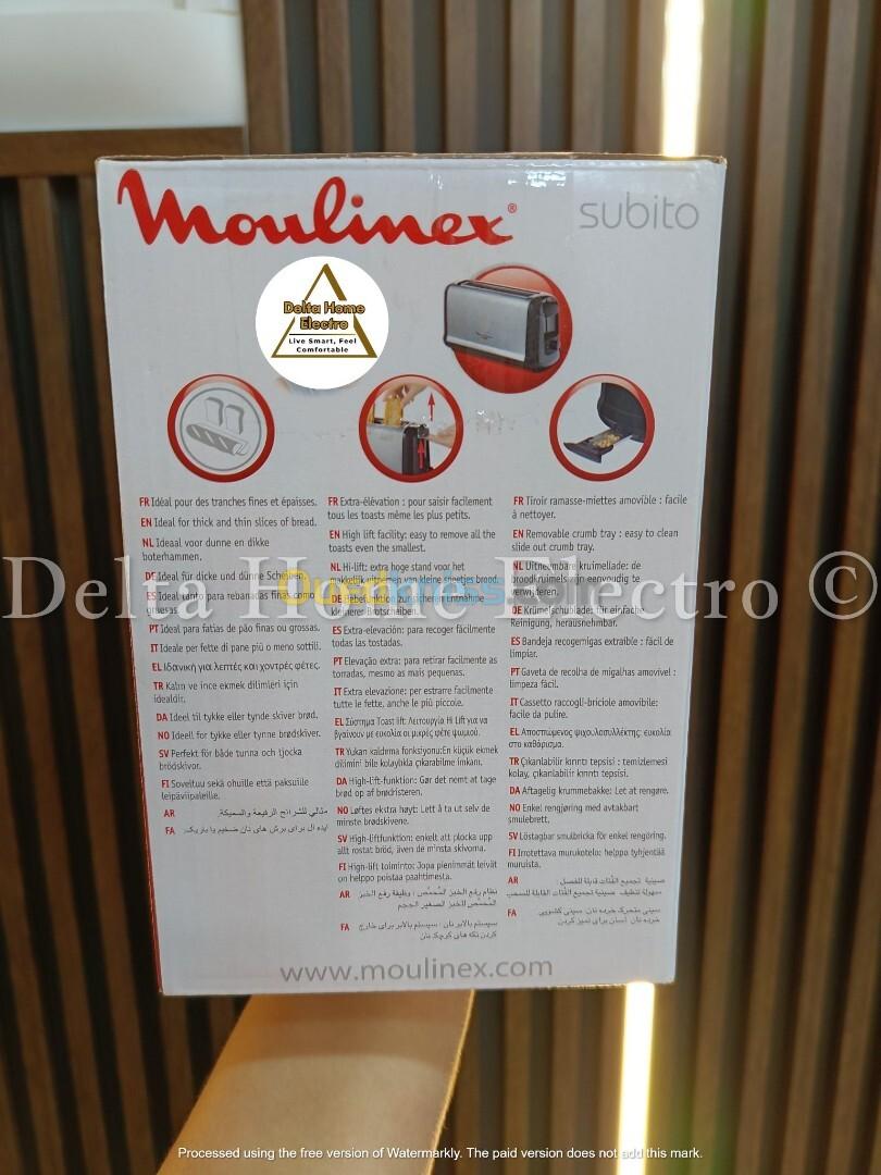 MOULINEX Grill Pain Subito 1 Longue fonte 1000w