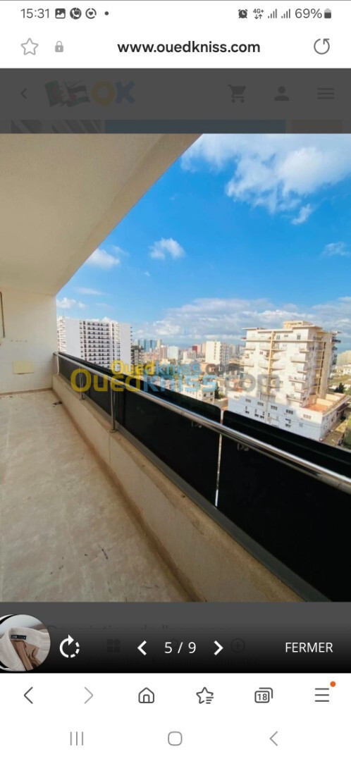 Location Appartement F3 Oran Oran