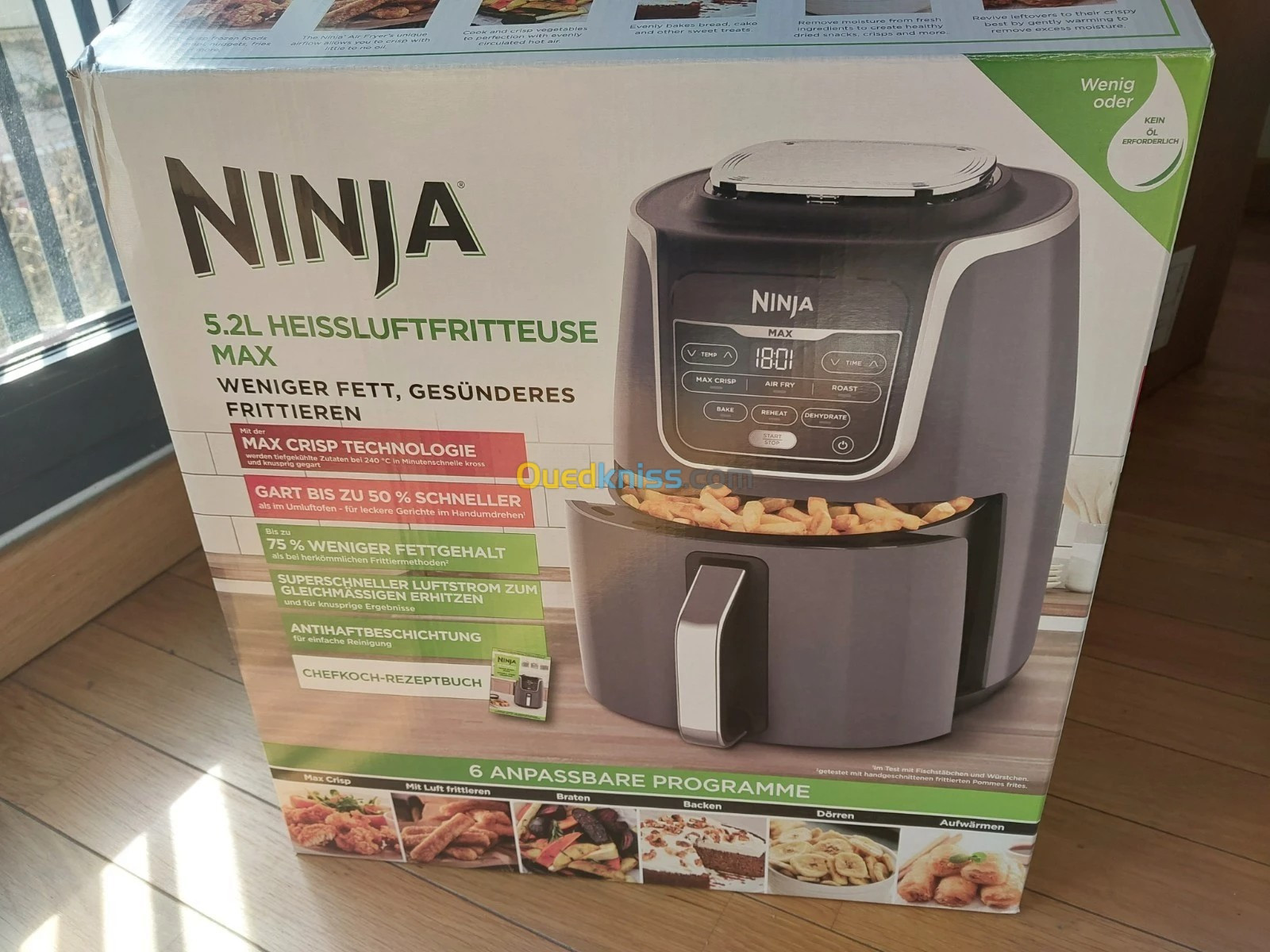 FRITEUSE NINJA AIR FRAYER 5.2L 1750W