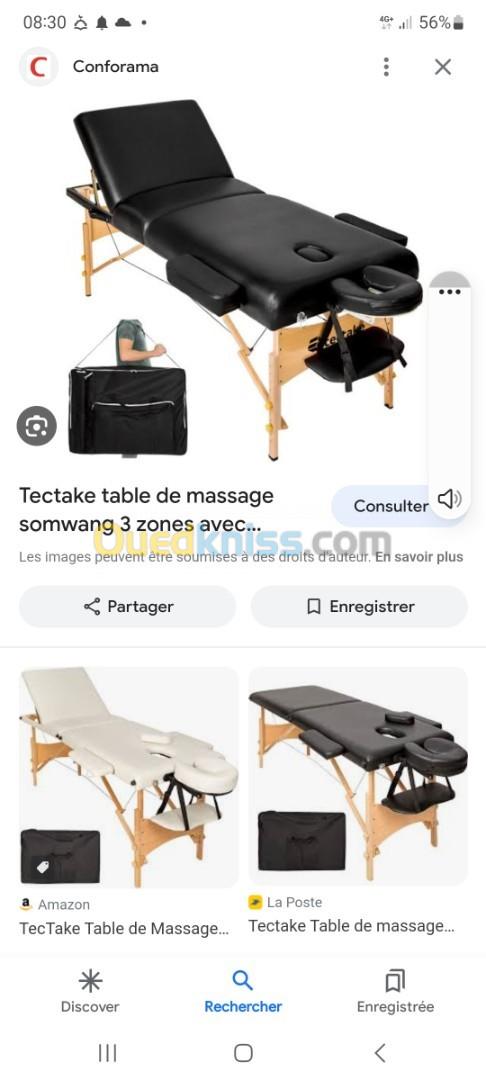 Table de massage pliyante 