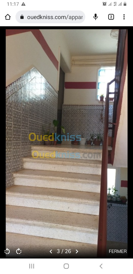 Vente Appartement F3 Alger Baba hassen