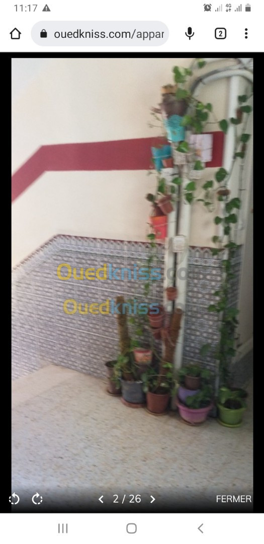 Vente Appartement F3 Alger Baba hassen