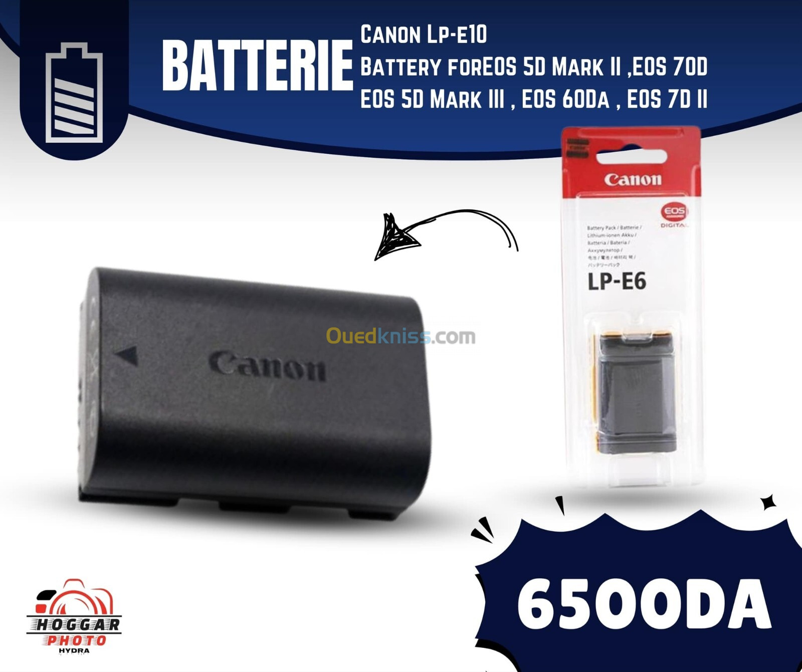 Canon Batterie LP-E6 Canon