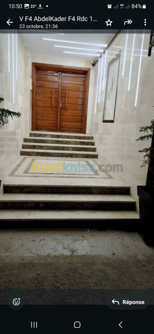 Vente Appartement F4 Alger Bordj el kiffan