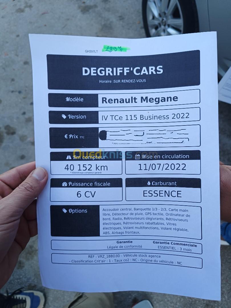Renault Megane 3 2022 Bisnese