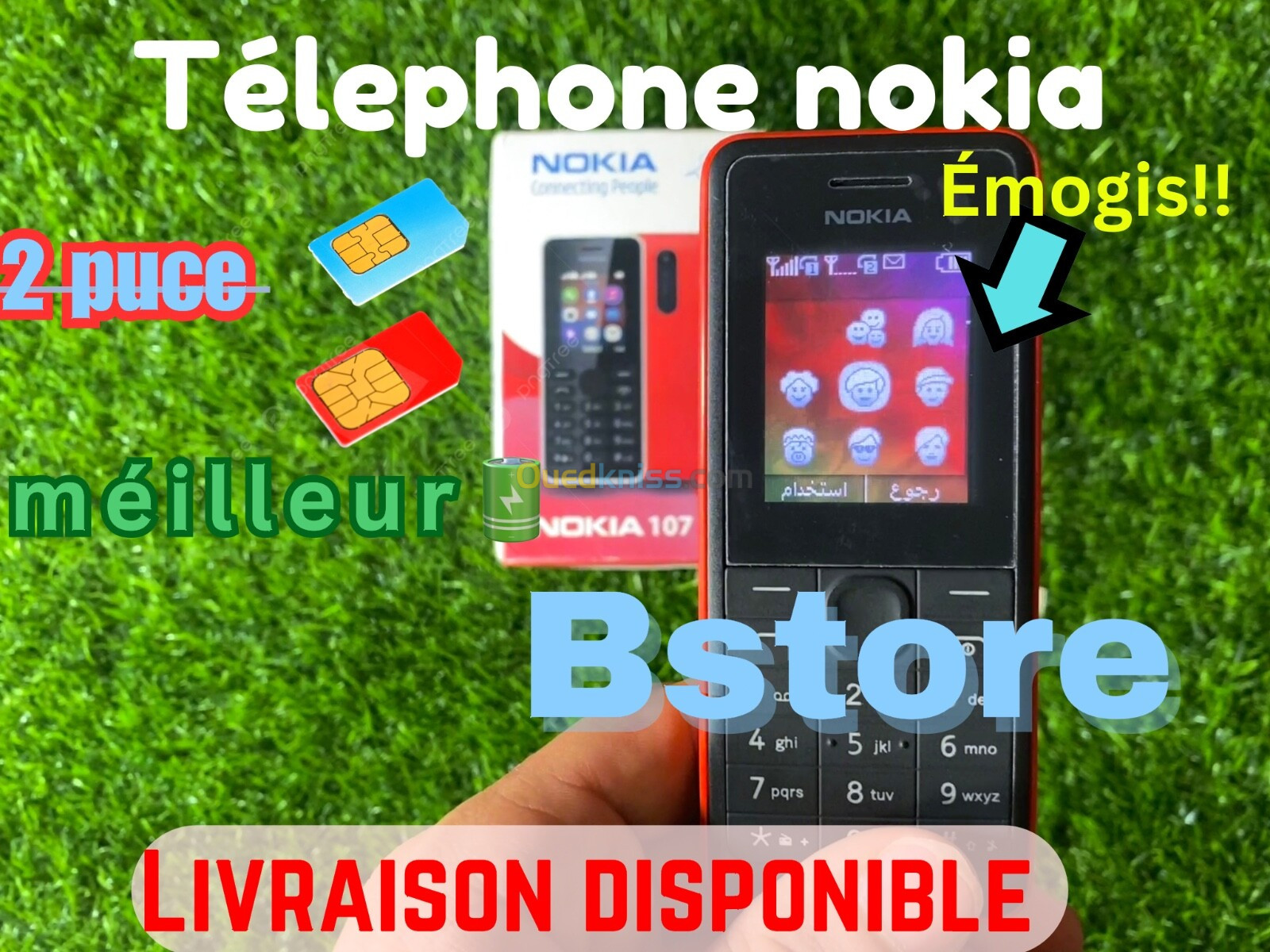 Nokia , livraison disponible Nokia 1616 Nokia 107