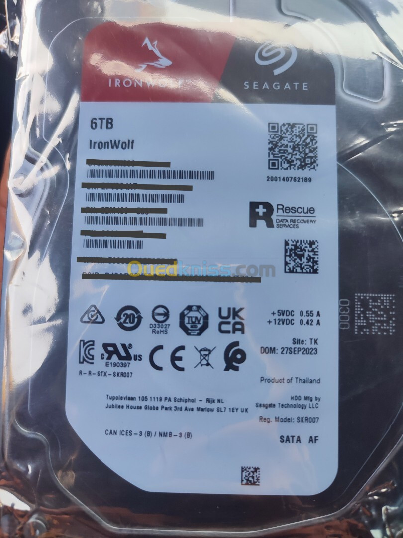 Hdd sata 6to ironwolf 