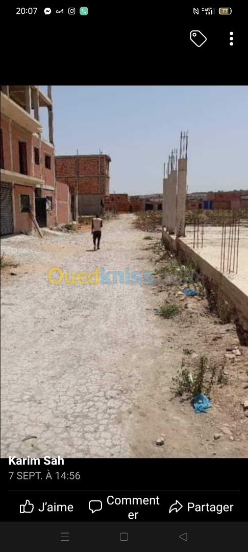 Vente Terrain Mostaganem Mezghrane