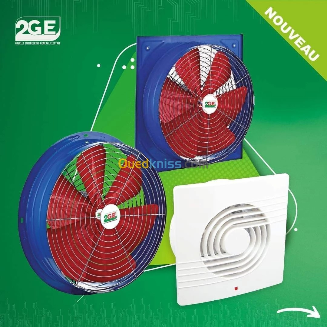 Extracteur d'air turbines centrifuge ventilateur 