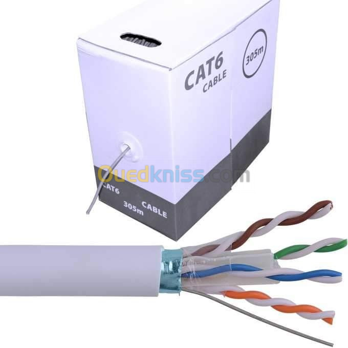 CABLE RÉSEAU CAT6 FTP et UTP 