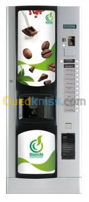 Installations de distributeurs automatiques de café et snacks.