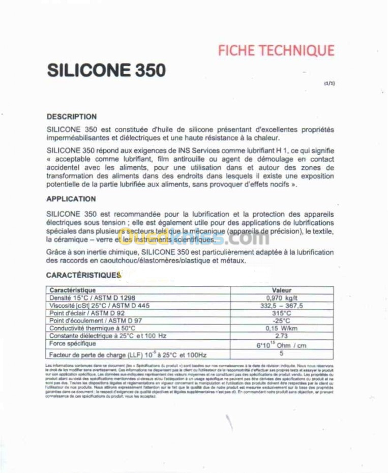 Huile De Silicone 1Litre