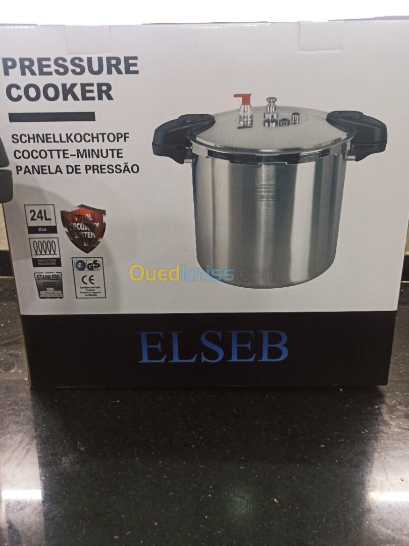 Cocotte 24 Litres ELSEB commerciale grande capacité en inox haute qualité 18/10