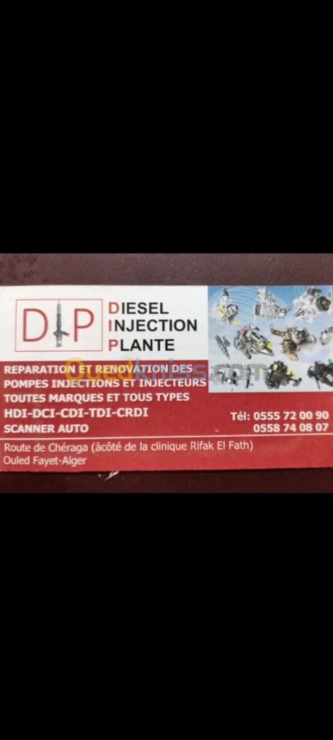 Réparations toutes marques et types d'injecteurs et pompes d'injection diesel 