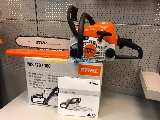 Scie à chaîne- Tronçonneuse thermiqueمنشار حطب  STIHL MS180 40cm  made in Germany 