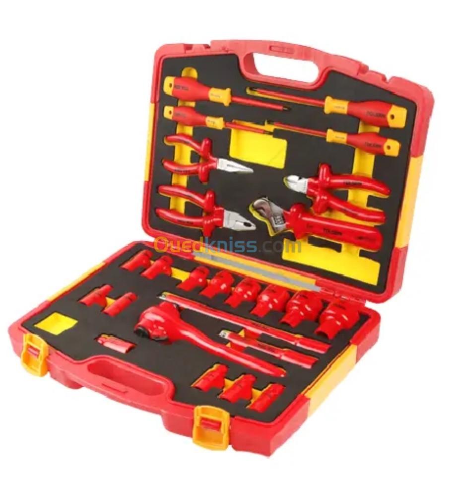 Ensemble d'outils a main isolées 25 pièces 1000v v83825 TOLSEN 