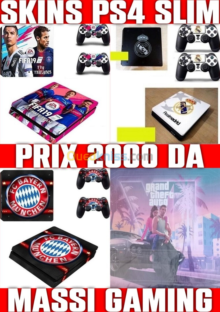 SKINS PS5 & SKINS PS4 (CHOUF DESCPTION POUR + DE DETAILS) *