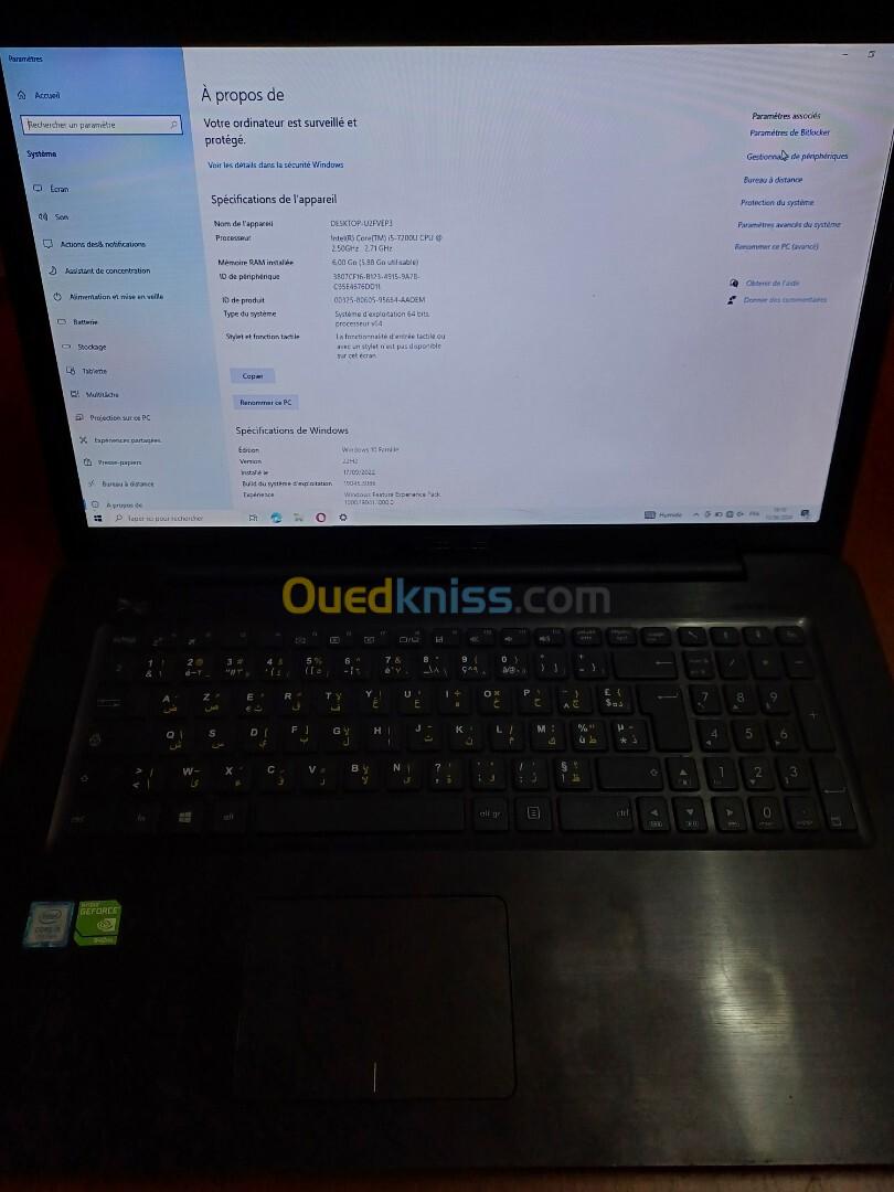 Pc asus i5 7 génération 