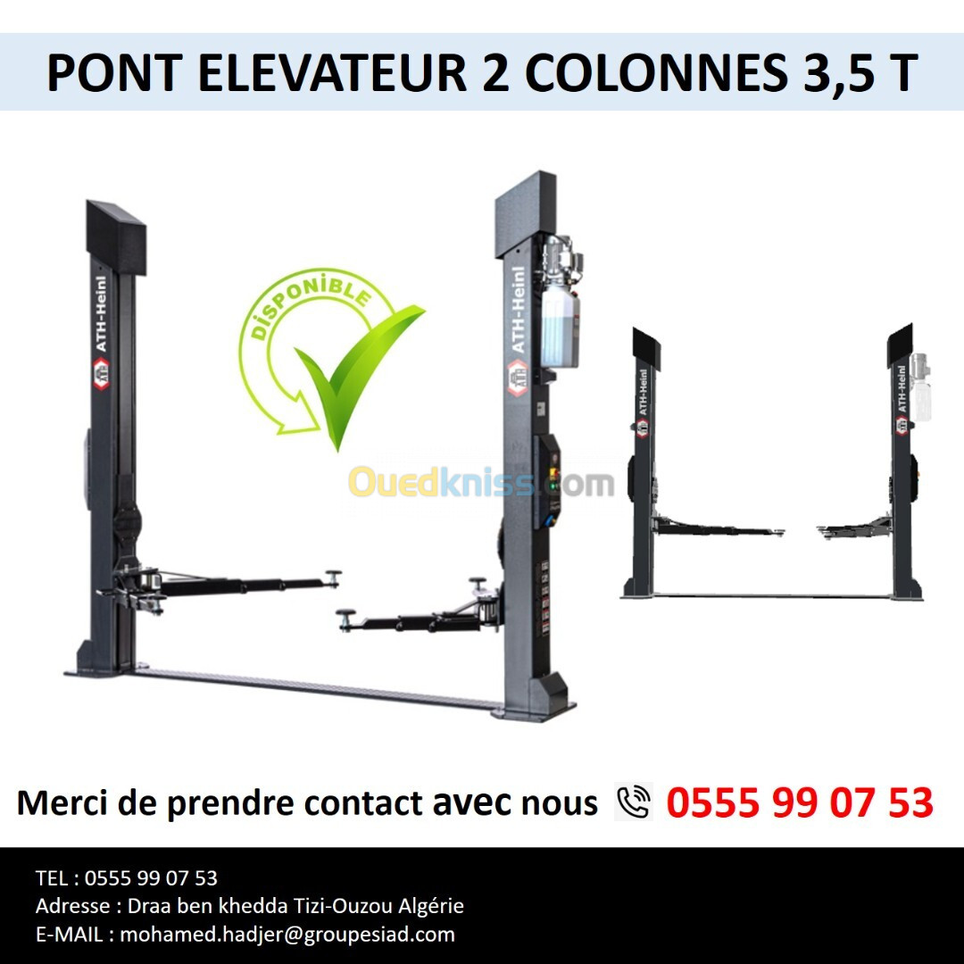 PONT ELEVATEUR 02 COLONNES 3.5T 