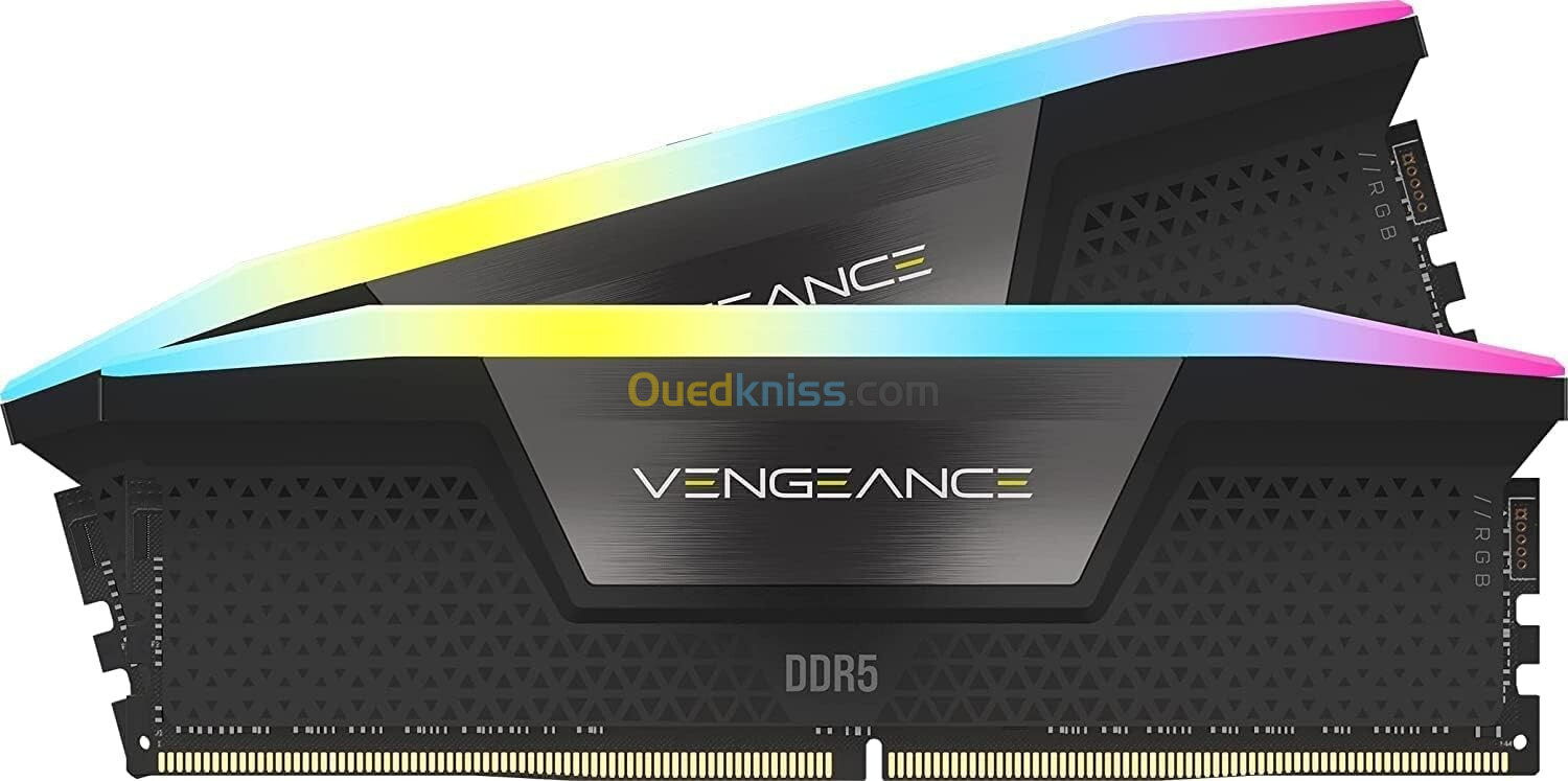 CORSAIR VENGEANCE RGB DDR5 32Go (2x16Go) 7200MHz CL34