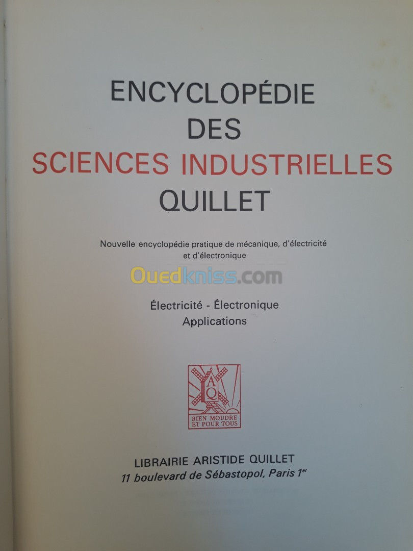 série de livre encyclopédie des sciences industrielles 