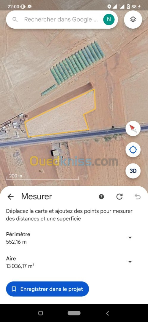 Vente Terrain Sétif Bir haddada