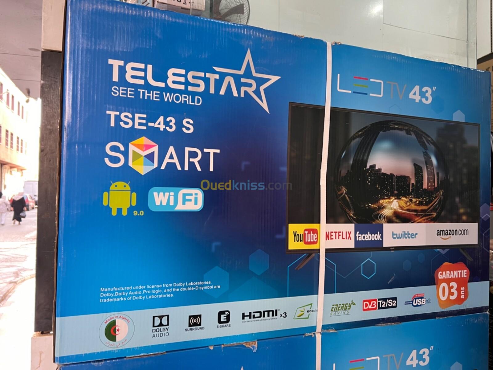 Telestar 43 pouces Smart android + démo intégré 34500 da